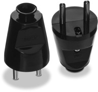 PLAST ROL Ravni utikač 2P+Z 16 A 250 V VT-301-0035, crni