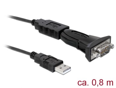 DELOCK Adapter USB 2.0 Type-A u serijski RS-232 DB9