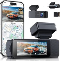 GKU D700 4K Zrcalna kamera za automobil GPS WiFi 64GB