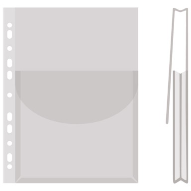 DONAU Uložni fascikl A4, PP, 170 mic, 245 x 306 mm, prozirni