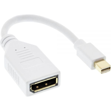 INLINE DisplayPort na Mini DisplayPort kabel 0,15 m, crni