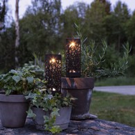 STAR TRADING Set 2 vanjske solarne LED svjetiljke Izola, visina 18 cm