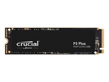CRUCIAL SSD disk 4TB P3 Plus, PCIe Gen 4 NVMe M.2, 2280, 4800/4100 MB/s