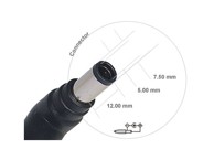Univerzalni Konektor br. 22 za AC adapter prijenosnika, 7,5×5×12 mm