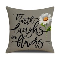 LIVEFY Jastučnica Flower 2, 45x45 cm, siva