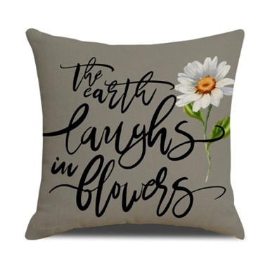 LIVEFY Jastučnica Flower 2, 45x45 cm, siva