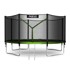NEO-SPORT Vrtni trampolin 374 cm (12 ft), vanjska mreža i ljestve, zeleni