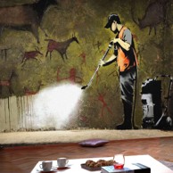 Foto tapeta Banksy Cave Painting 250x175
