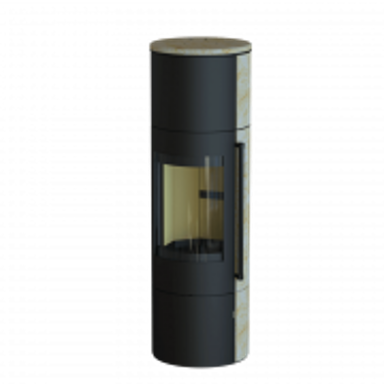 THERMIA Peć na drva Eos 210 XL V3S, pješčani kamen, crni