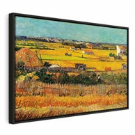 Slika Vincent van Gogh – The Harvest, 90x60 cm, u crnom drvenom okviru