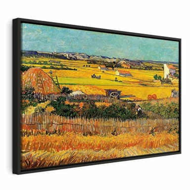 Slika Vincent van Gogh – The Harvest, 90x60 cm, u crnom drvenom okviru
