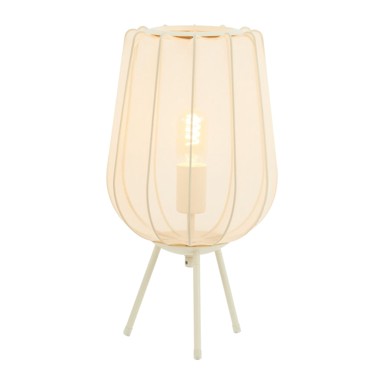 LIGHT & LIVING Krem stolna lampa (visina 45 cm) Plumeria 