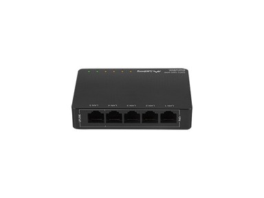 LANBERG Switch DSP3-1005-60W, 5-Port, Gigabit Ethernet, PoE 