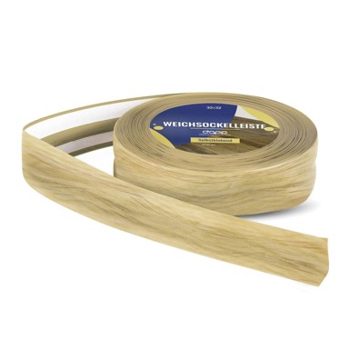 DQ-PP Meka podna lajsna od PVC-a, samoljepljiva, 32 x 23 mm, 10 m, dekor svijetli hrast