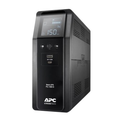 APC Zaštita od prenapona Pro BR, 8x IEC C13 utičnica, LCD sučelje, AVR, sinusni val, 1600VA/960W, 1200VA