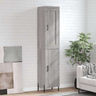 Visoka komoda siva sonome 34 5x34x180 cm od konstruiranog drva , 1 vrata