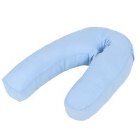 Jastuk za trudnice u obliku slova J, 54 x (36 - 43) cm, bijeli