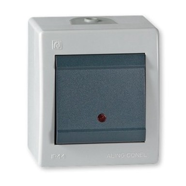 ALING CONEL Tipkalo za svjetlo s kontrolnom lampicom