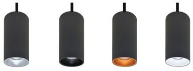 Visilica spot S-Rotondo R254/96, aluminij, tamno siva