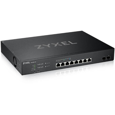 ZYXEL Mrežni preklopnik XS1930-10, 8 x 10G Ethernet, upravljani L3, za rack ormarić, crni