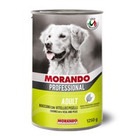 MORANDO Professional Adult komadići teletina i grašak 1250 g konzerva