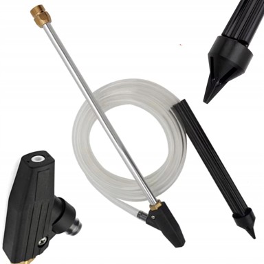 ROSFIX Set za hidropjeskarenje M22, keramička mlaznica, crijevo 3 m, lance 460 mm, kompatibilno s Kränzle