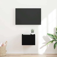 TV zidni ormar Crna 60 x 31 x 29.5 cm, konstruirano drvo