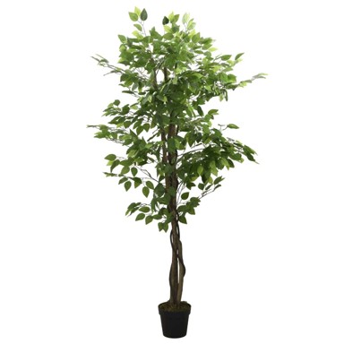 Umjetno stablo fikusa, 630 listova, visina 120 cm, zeleno  