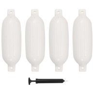 Bokobrani za brod, 4 kom, bijeli, 58.5×16.5 cm, PVC