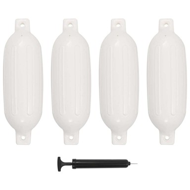 Bokobrani za brod, 4 kom, bijeli, 58.5×16.5 cm, PVC