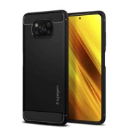 SPIGEN Maskica Rugged Armor za Xiaomi Poco X3 Pro / X3 NFC, mat, crna