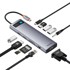 BASEUS Hub 11-u-1 StarJoy Metal Glam, USB-C na HDMI, VGA, USB 3.0, USB 2.0, USB-C PD, RJ45, SD/TF, 3.5 mm