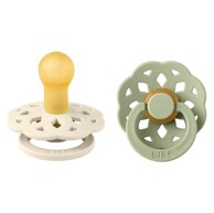 BIBS Duda varalica Boheme, kaučuk, bijela/zelena (vel. 1)