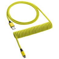 CABLEMOD Classic spiralni kabel za tipkovnicu, USB-C na USB Type A, Dominator Žuta, 150 cm - CM-CKCA-CY-KY150KY-R