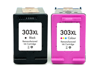 TISKAJPOCENI Zamjenska tinta HP 303XL komplet / 3YN10AE XL + boja XL, crna + boja