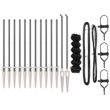 Ograda od konopca s 13 šiljaka 0.6x25 m pocinčani čelik,siva