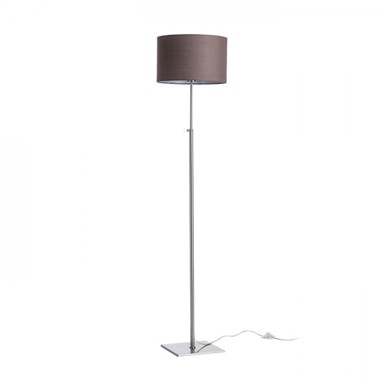 RENDL Podna lampa, Edika, mat nikl, 230V, E27, 42W, smeđa