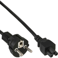 INLINE Kabel za napajanje 16656T, utikač tip F, 0,3 m, crna