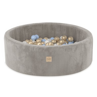 PLUSH NEST Bazen s 200 loptica, 90x30 cm, bež