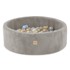 PLUSH NEST Bazen s 200 loptica, 90x30 cm, bež