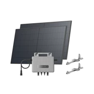 ECOFLOW Solarni sustav Stream za vrt/dvorište, ravna podloga, mikroinverter + 2×520W solarni paneli