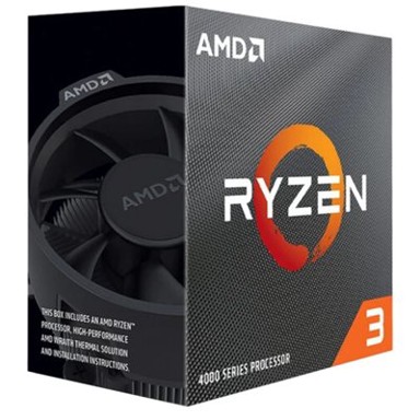 AMD Procesor Ryzen 3 4100, s. AM4, 3.8GHz, QuadCore, Wraith Stealth