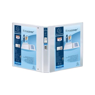 EXACOMPTA uložna mapa 51842E, A4, 4 D prstena FI30/H44 mm, bijela