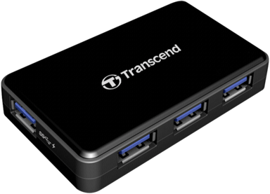 TRANSCEND USB hub TS-HUB3K, USB-A, 4x USB-A, crni