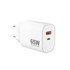 SINOX PRO Punjač, USB-A + USB-C, PD 65W, bijeli