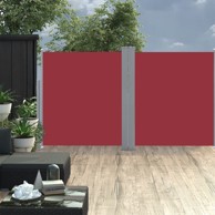 Uvlačiva bočna tenda 160 x 600 cm crvena