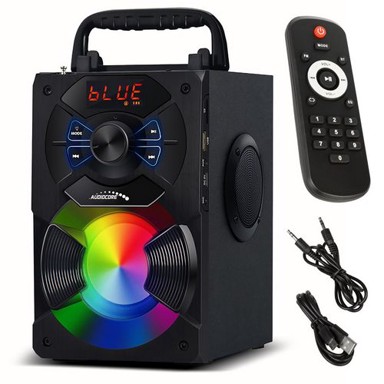 AUDIOCORE Party zvučnik AC730, crni, Bluetooth, daljinski upravljač