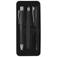 FABER CASTELL Set olovka kemijska i nalivpero Poly 241050, crna
