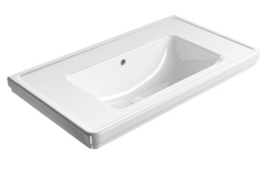 GSI CLASSIC Umivaonik, 90x50 cm, bez otvora, ExtraGlaze, keramika, bijela