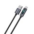 DUDAO L7T kabel USB-A – USB-C, 66 W, LED zaslon, 1 m, crni